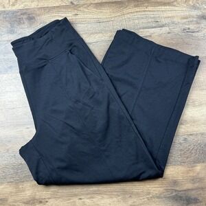 Athleta Women's Size‎ S Black High Rise Wide Leg Tribbeca Cropped Pants